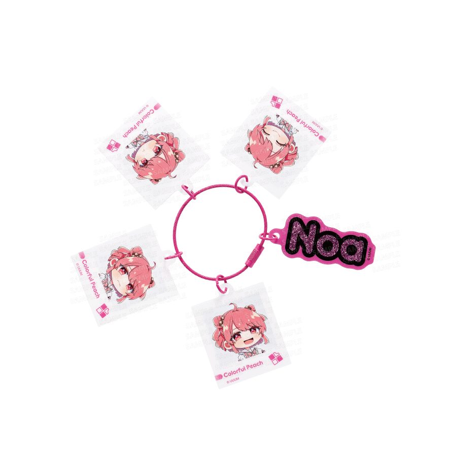 カラフルピーチ じゃらじゃらキーホルダー 喜怒哀楽シリーズ のあ (Colorful Peach Jarajara Key Chain Emotions Series Noa)