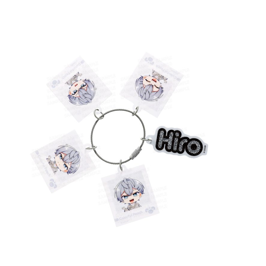 カラフルピーチ じゃらじゃらキーホルダー 喜怒哀楽シリーズ ヒロ (Colorful Peach Jarajara Key Chain Emotions Series Hiro)