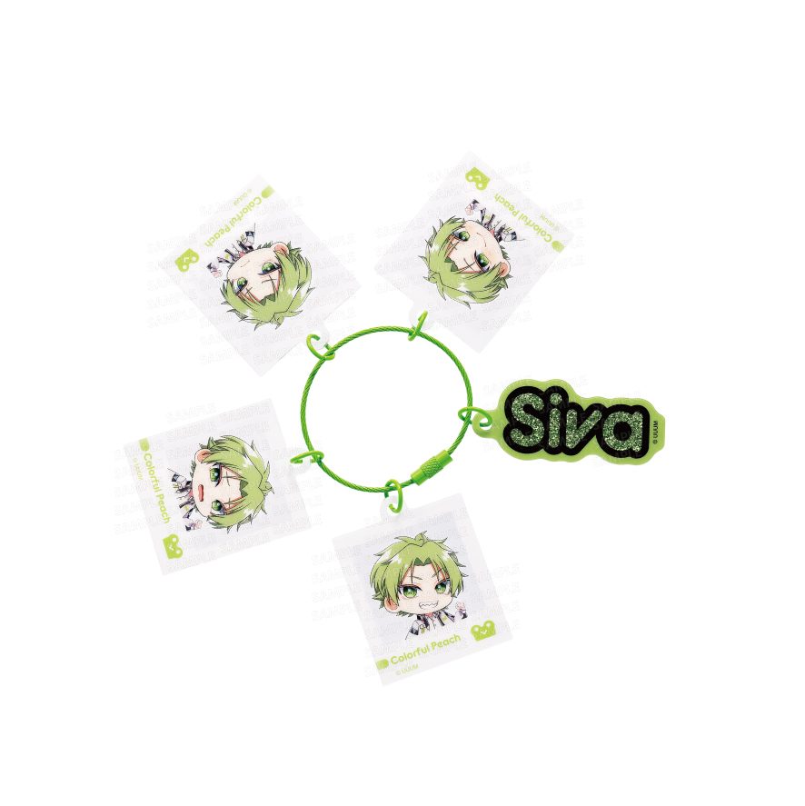 カラフルピーチ じゃらじゃらキーホルダー 喜怒哀楽シリーズ シヴァ (Colorful Peach Jarajara Key Chain Emotions Series Siva)
