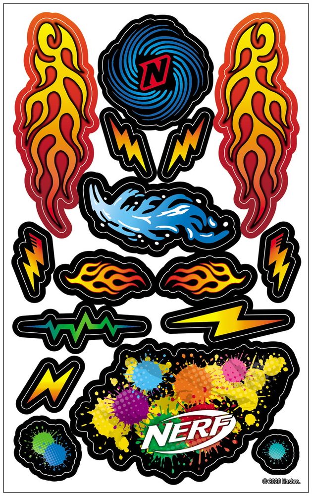 NERF ナーフ デコレーションステッカー エレメント (NERF NERF Decoration Sticker Element)