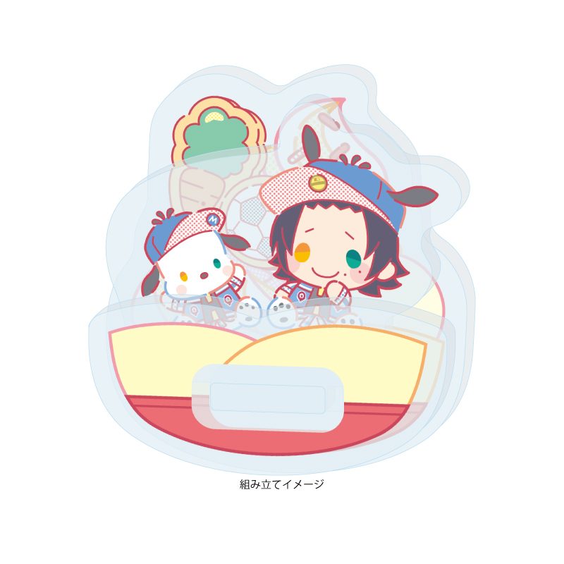 ゆらゆらアクリルスタンド ヒプノシスマイク SANRIO NAKAYOKU EDIT 02 山田二郎×ポチャッコ(コラボイラスト) (Yurayura Acrylic Stand "Hypnosismic -Division Rap Battle-" Sanrio Nakayoku Edit 02 Yamada Jiro x Pochacco (Collaboration Illustration))