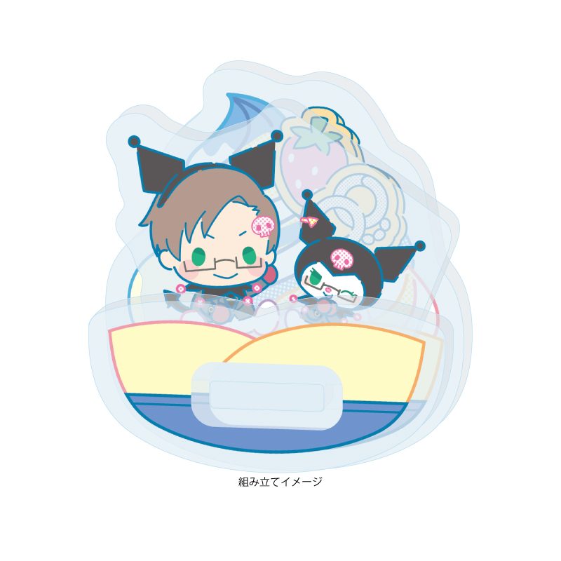 ゆらゆらアクリルスタンド ヒプノシスマイク SANRIO NAKAYOKU EDIT 05 入間銃兎×クロミ(コラボイラスト) (Yurayura Acrylic Stand "Hypnosismic -Division Rap Battle-" Sanrio Nakayoku Edit 05 Iruma Jyuto x Kuromi (Collaboration Illustration))
