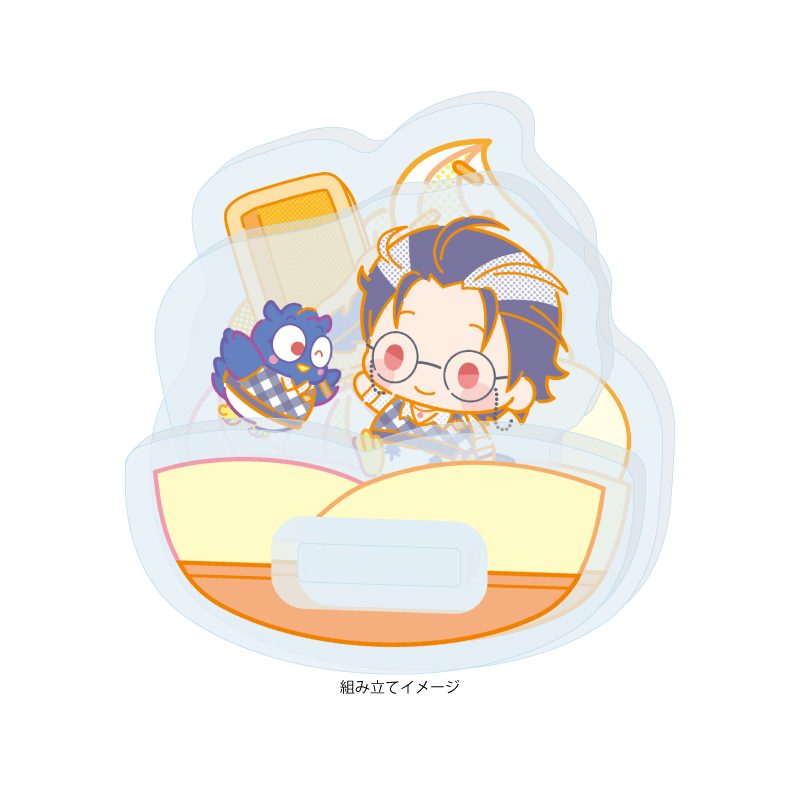 ゆらゆらアクリルスタンド ヒプノシスマイク SANRIO NAKAYOKU EDIT 14 躑躅森盧笙×パタパタペッピー(コラボイラスト) (Yurayura Acrylic Stand "Hypnosismic -Division Rap Battle-" Sanrio Nakayoku Edit 14 Tsutsujimori Rosho x Pata Pata Peppy (Collaboration Illustration))