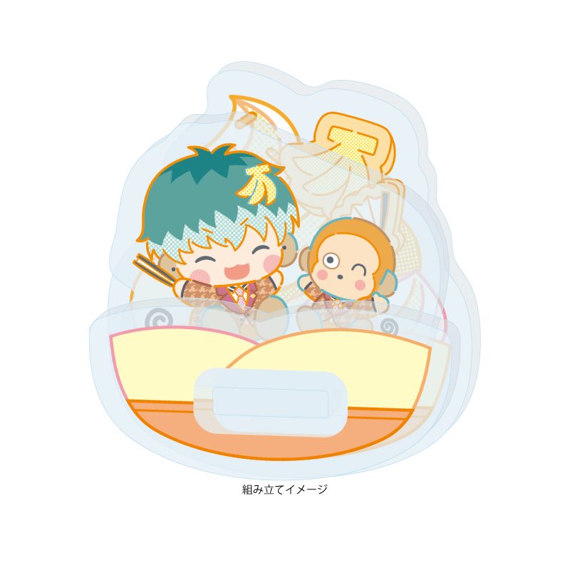 ゆらゆらアクリルスタンド ヒプノシスマイク SANRIO NAKAYOKU EDIT 13 白膠木簓×おさるのもんきち(コラボイラスト) (Yurayura Acrylic Stand "Hypnosismic -Division Rap Battle-" Sanrio Nakayoku Edit 13 Nurude Sasara x Osaru no Monkichi (Collaboration Illustration))