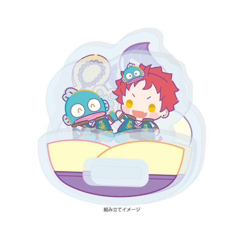 ゆらゆらアクリルスタンド ヒプノシスマイク SANRIO NAKAYOKU EDIT 16 波羅夷空却×ハンギョドン(コラボイラスト) (Yurayura Acrylic Stand "Hypnosismic -Division Rap Battle-" Sanrio Nakayoku Edit 16 Harai Kuko x Hangyodon (Collaboration Illustration))