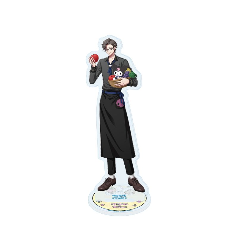 アクリルスタンド ヒプノシスマイク SANRIO NAKAYOKU EDIT 05 入間銃兎×クロミ(コラボイラスト) (Acrylic Stand "Hypnosismic -Division Rap Battle-" Sanrio Nakayoku Edit 05 Iruma Jyuto x Kuromi (Collaboration Illustration))