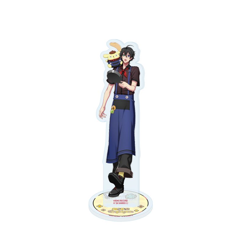 アクリルスタンド ヒプノシスマイク SANRIO NAKAYOKU EDIT 03 山田三郎×ポムポムプリン(コラボイラスト) (Acrylic Stand "Hypnosismic -Division Rap Battle-" Sanrio Nakayoku Edit 03 Yamada Saburo x Pom Pom Purin (Collaboration Illustration))
