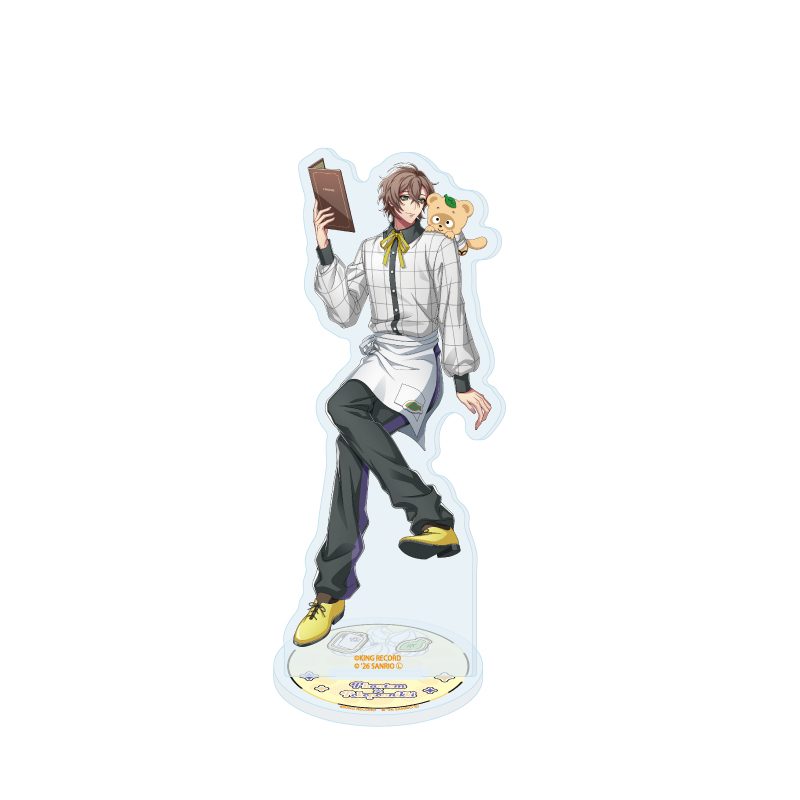 アクリルスタンド ヒプノシスマイク SANRIO NAKAYOKU EDIT 08 夢野幻太郎×ぽこぽん日記(コラボイラスト) (Acrylic Stand "Hypnosismic -Division Rap Battle-" Sanrio Nakayoku Edit 08 Yumeno Gentaro x Pokopon Nikki (Collaboration Illustration))