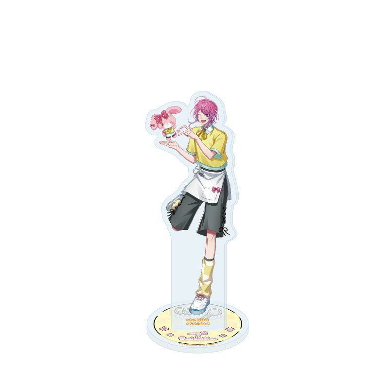 アクリルスタンド ヒプノシスマイク SANRIO NAKAYOKU EDIT 07 飴村乱数×ぼんぼんりぼん(コラボイラスト) (Acrylic Stand "Hypnosismic -Division Rap Battle-" Sanrio Nakayoku Edit 07 Amemura Ramuda x BonBon Ribbon (Collaboration Illustration))