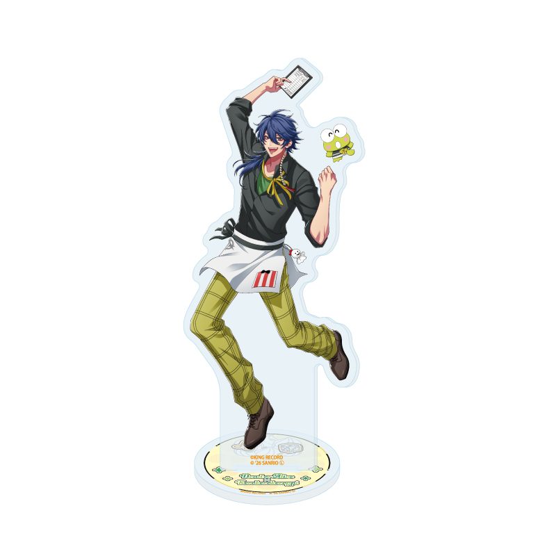 アクリルスタンド ヒプノシスマイク SANRIO NAKAYOKU EDIT 09 有栖川帝統×けろけろけろっぴ(コラボイラスト) (Acrylic Stand "Hypnosismic -Division Rap Battle-" Sanrio Nakayoku Edit 09 Arisugawa Dice x Kero Kero Keroppi (Collaboration Illustration))