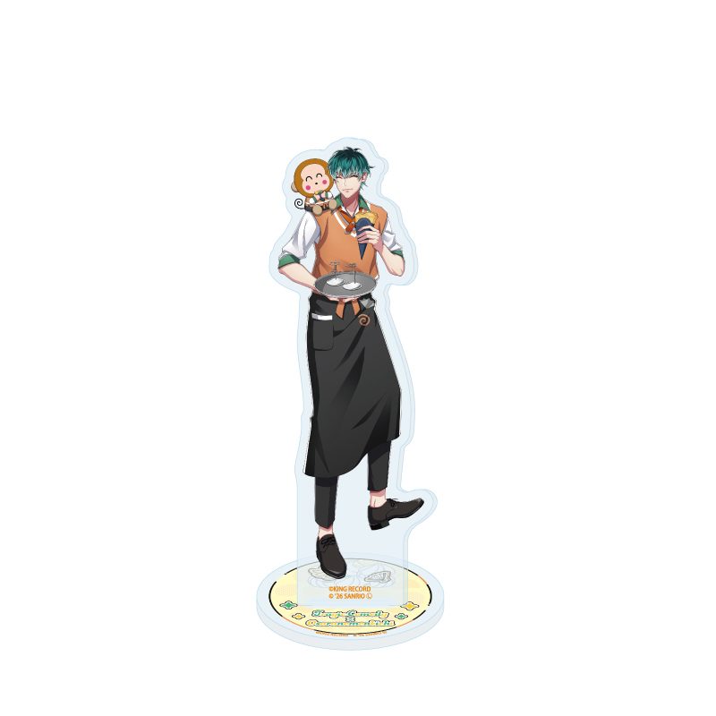 アクリルスタンド ヒプノシスマイク SANRIO NAKAYOKU EDIT 13 白膠木簓×おさるのもんきち(コラボイラスト) (Acrylic Stand "Hypnosismic -Division Rap Battle-" Sanrio Nakayoku Edit 13 Nurude Sasara x Osaru no Monkichi (Collaboration Illustration))