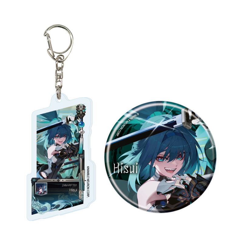 アクリルキーホルダー&缶バッジセット エターナルリターン 05 ヒスイ(公式イラスト) (Acrylic Key Chain & Can Badge Set "Eternal Return" 05 Hisui (Official Illustration))