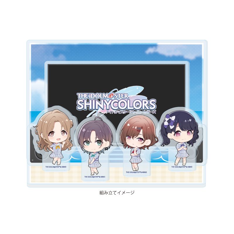 アクリルジオラマ アイドルマスター シャイニーカラーズ 02 283プロ ノクチル セーラー風アイドル衣装Ver.(ミニキャライラスト) (Acrylic Diorama "The Idolmaster Shiny Colors" 02 283 Production noctchill Sailor Style Idol Costume Ver. (Mini Character Illustration))