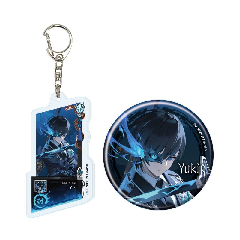 アクリルキーホルダー&缶バッジセット エターナルリターン 04 雪(公式イラスト) (Acrylic Key Chain & Can Badge Set "Eternal Return" 04 Yuki (Official Illustration))