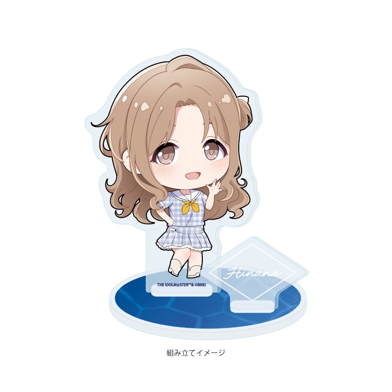 アクリルスタンドプレート アイドルマスター シャイニーカラーズ 04 市川雛菜 セーラー風アイドル衣装Ver.(ミニキャライラスト) (Acrylic Stand Plate "The Idolmaster Shiny Colors" 04 Ichikawa Hinana Sailor Style Idol Costume Ver. (Mini Character Illustration))
