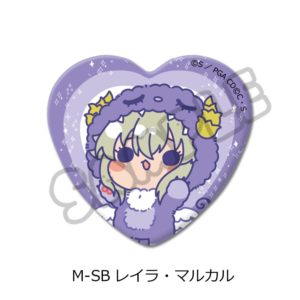 コードギアス 亡国のアキト 第2弾 ハート型缶バッジ M-SB レイラ・マルカル ("Code Geass Akito the Exiled" Vol. 2 Heart Can Badge M-SB Leila Malcal)