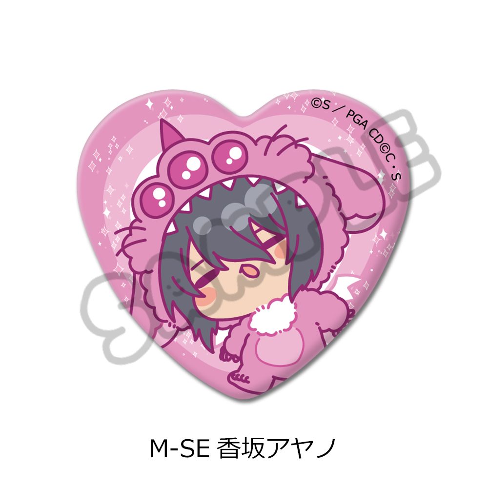 コードギアス 亡国のアキト 第2弾 ハート型缶バッジ M-SE 香坂アヤノ ("Code Geass Akito the Exiled" Vol. 2 Heart Can Badge M-SE Kosaka Ayano)