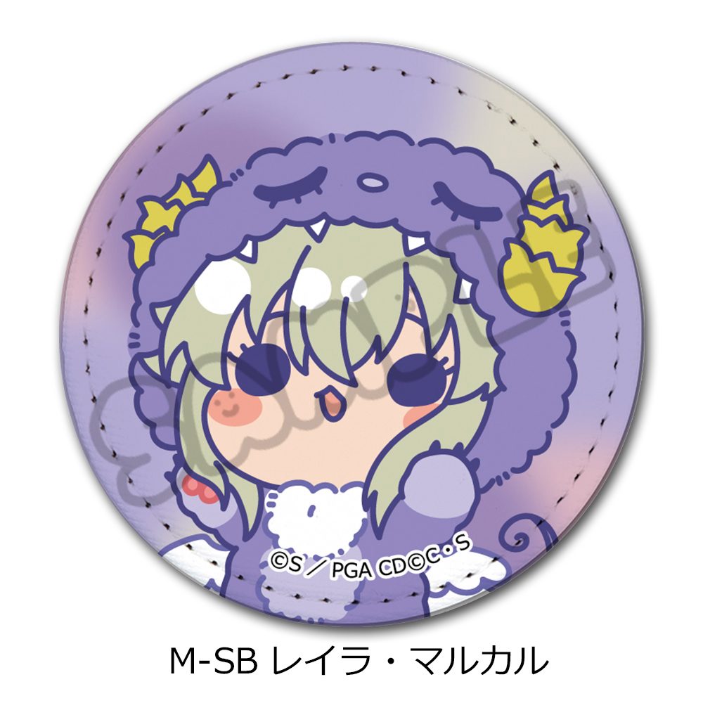 コードギアス 亡国のアキト 第2弾 レザーバッジ(丸形) M-SB レイラ・マルカル ("Code Geass Akito the Exiled" Vol. 2 Leather Badge (Round) M-SB Leila Malcal)