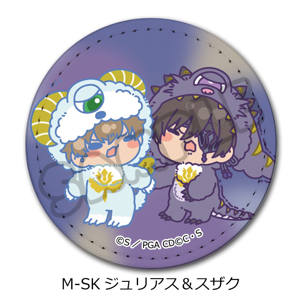 コードギアス 亡国のアキト 第2弾 レザーバッジ(丸形) M-SK ジュリアス&スザク ("Code Geass Akito the Exiled" Vol. 2 Leather Badge (Round) M-SK Julius & Suzaku)
