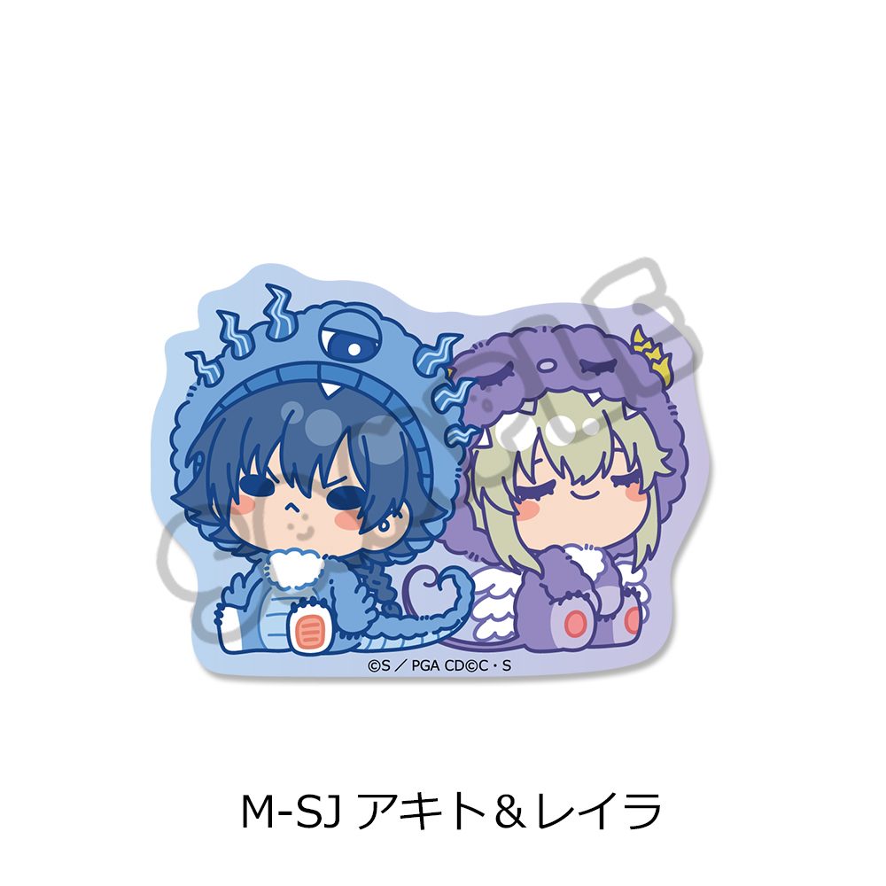 コードギアス 亡国のアキト 第2弾 クリアステッカー M-SJ アキト&レイラ ("Code Geass Akito the Exiled" Vol. 2 Clear Sticker M-SJ Akito & Leila)
