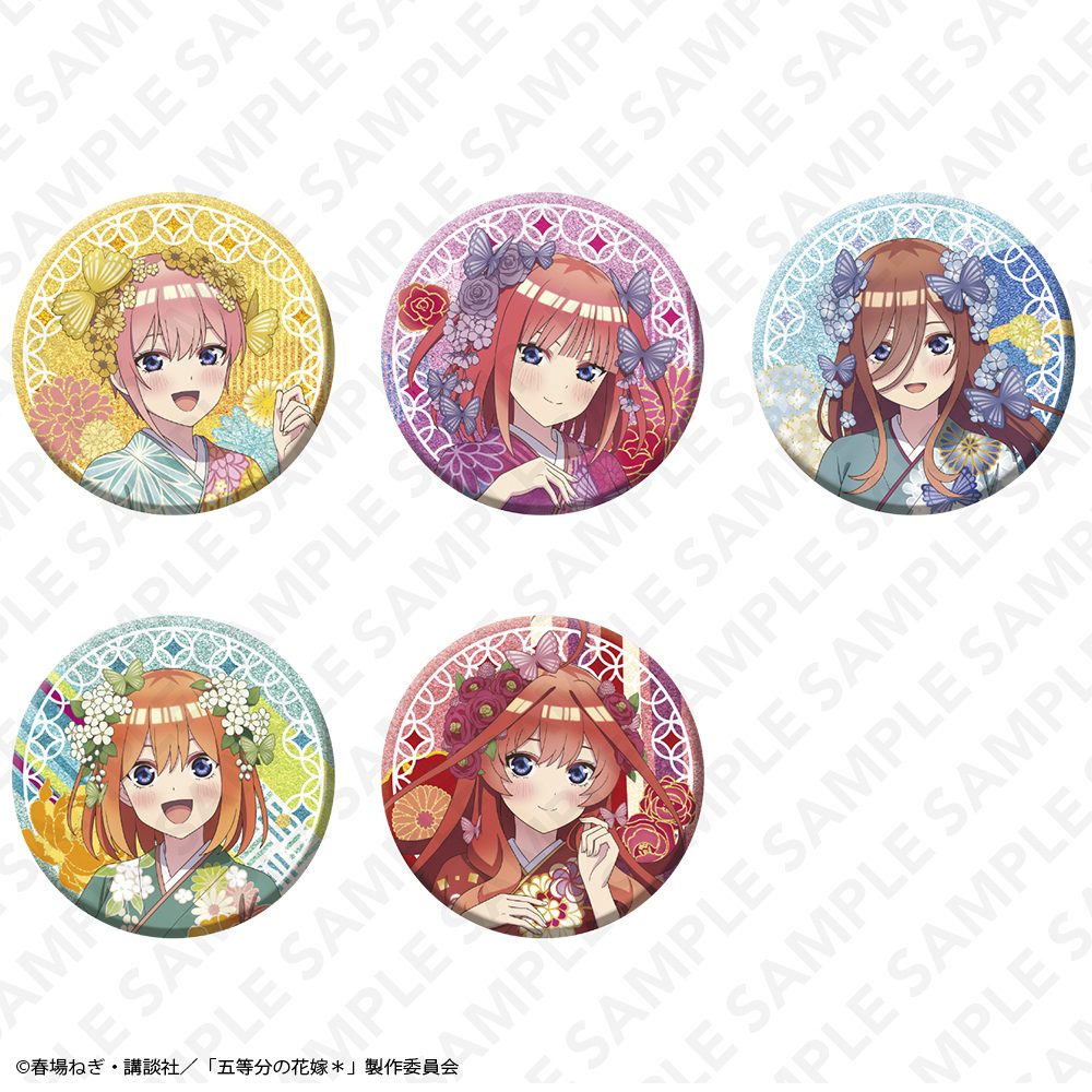 五等分の花嫁* トレーディング グリッター100mm缶バッジ ("The Quintessential Quintuplets Specials 2" Trading Glitter 100mm Can Badge)