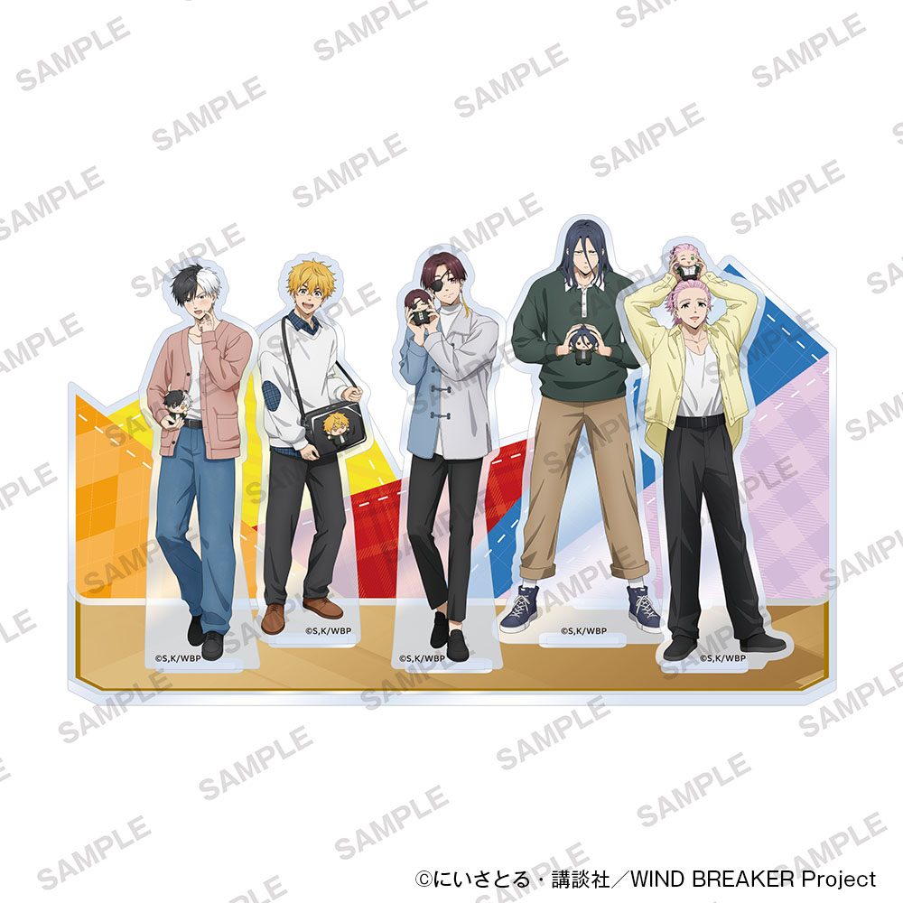 WIND BREAKER アクリルジオラマ ぬいぐるみといっしょVer. A ("Wind Breaker" Acrylic Diorama with Plush Ver. A)