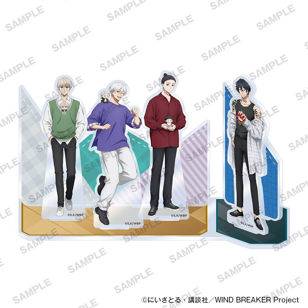 WIND BREAKER アクリルジオラマ ぬいぐるみといっしょVer. B ("Wind Breaker" Acrylic Diorama with Plush Ver. B)