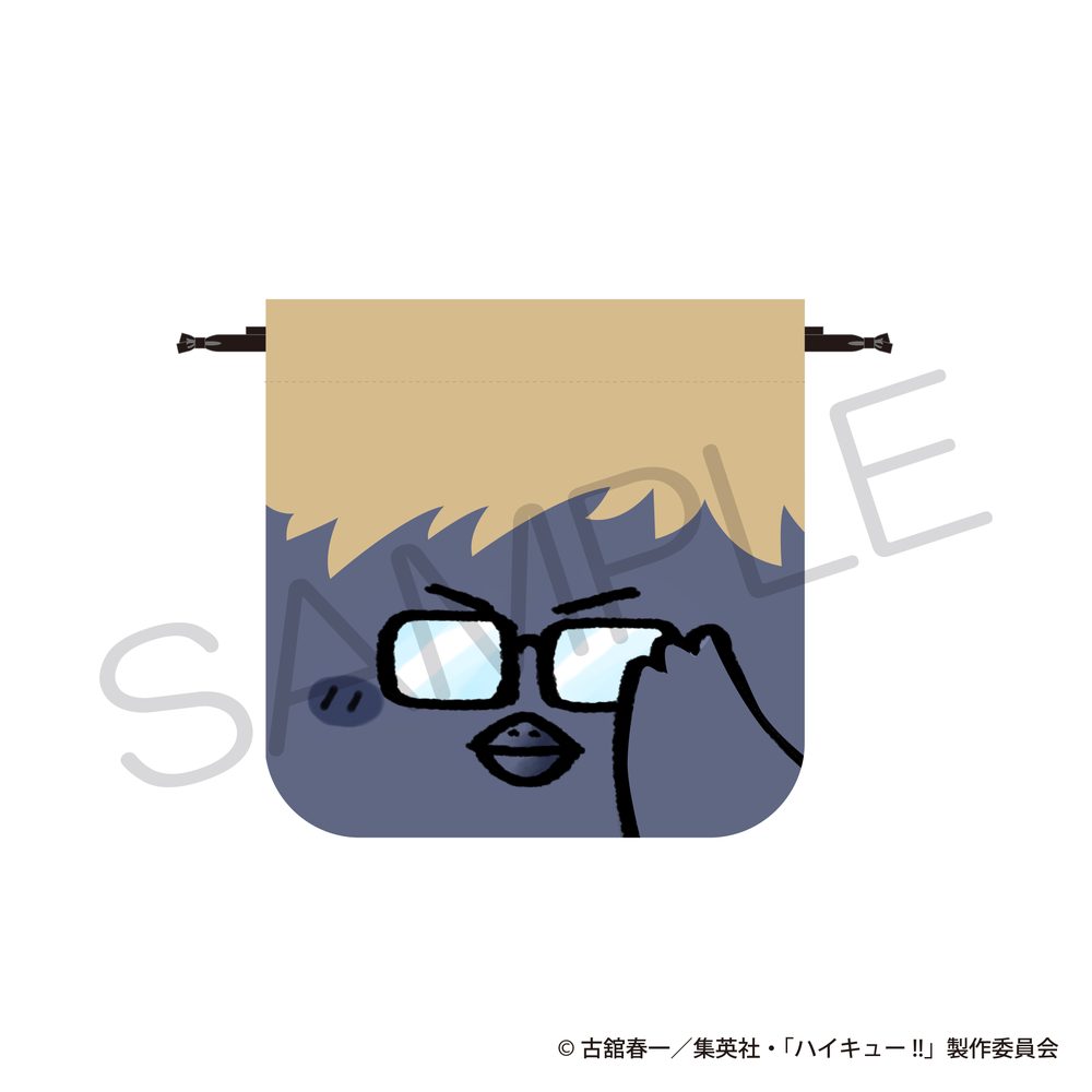 ハイキュー!! おかおきんちゃく 大好物Ver. ツキガラス ("Haikyu!!" Face Kinchaku Favorite Food Ver. Tsukishima Crow)