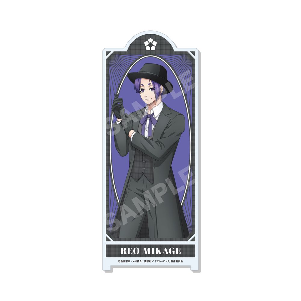 ブルーロック 屏風風アクリルスタンド 04 御影玲王 ("Blue Lock" Folding Screen Style Acrylic Stand 04 Mikage Reo)