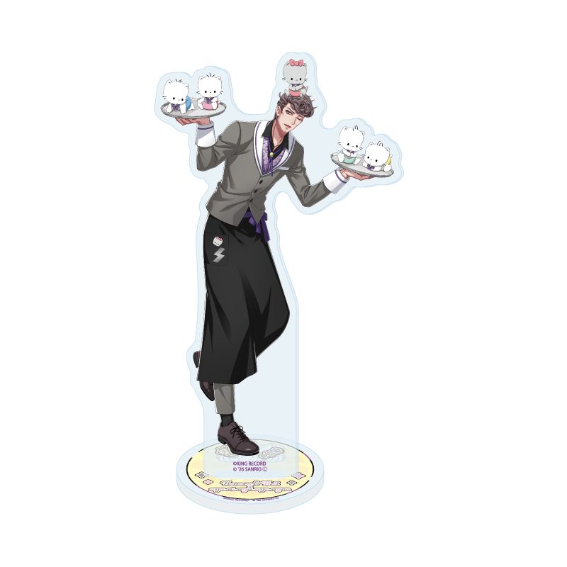 アクリルスタンド ヒプノシスマイク SANRIO NAKAYOKU EDIT 18 天国獄×ニャニィニュニェニョン(コラボイラスト) (Acrylic Stand "Hypnosismic -Division Rap Battle-" Sanrio Nakayoku Edit 18 Amaguni Hitoya x Nya-ni-nyu-nye-nyon (Collaboration Illustration))