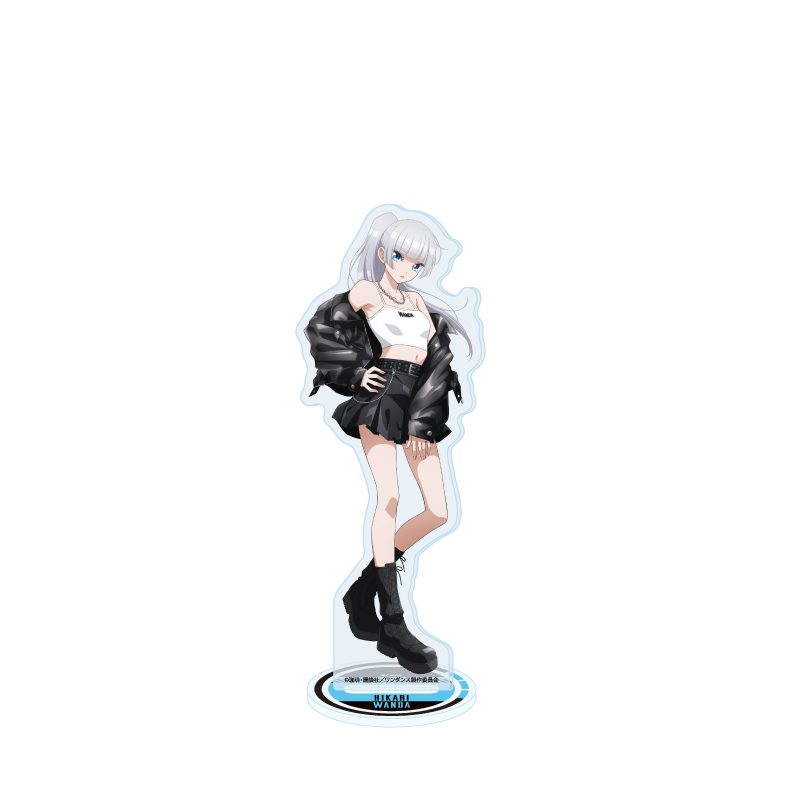 アクリルスタンド ワンダンス 07 湾田光莉 レザーコーデVer.(描き下ろしイラスト) (Acrylic Stand "Wandance" 07 Wanda Hikari Leather Outfit Ver. (Original Illustration))