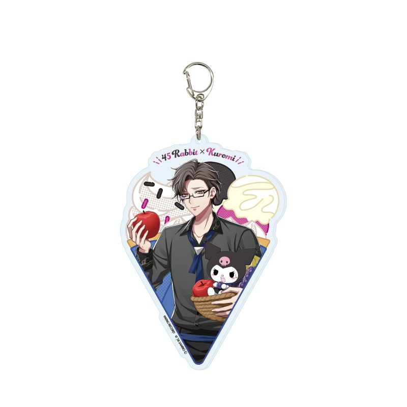 デカアクリルキーホルダー ヒプノシスマイク SANRIO NAKAYOKU EDIT 05 入間銃兎×クロミ(コラボイラスト) (Deka Acrylic Key Chain "Hypnosismic -Division Rap Battle-" Sanrio Nakayoku Edit 05 Iruma Jyuto x Kuromi (Collaboration Illustration))