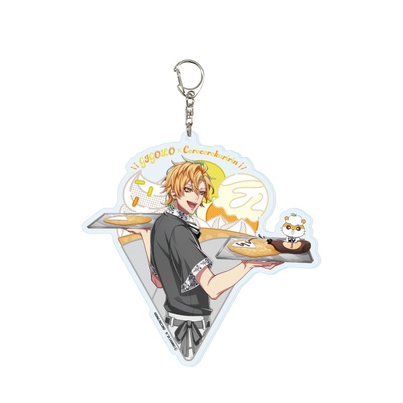 デカアクリルキーホルダー ヒプノシスマイク SANRIO NAKAYOKU EDIT 11 伊弉冉一二三×コロコロクリリン(コラボイラスト) (Deka Acrylic Key Chain "Hypnosismic -Division Rap Battle-" Sanrio Nakayoku Edit 11 Izanami Hifumi x Coro Coro Kuririn (Collaboration Illustration))