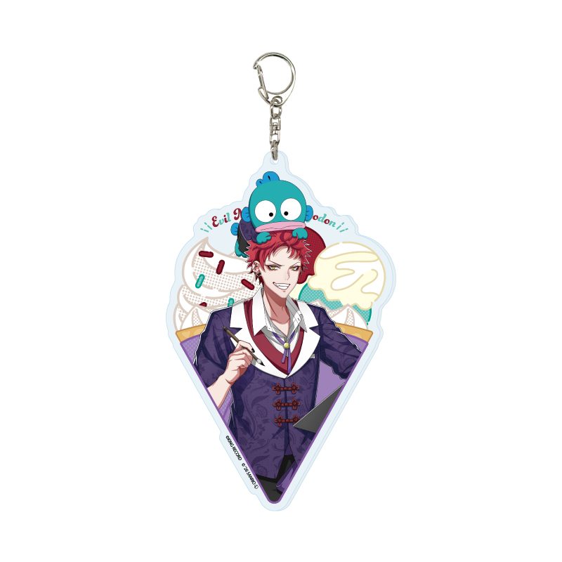 デカアクリルキーホルダー ヒプノシスマイク SANRIO NAKAYOKU EDIT 16 波羅夷空却×ハンギョドン(コラボイラスト) (Deka Acrylic Key Chain "Hypnosismic -Division Rap Battle-" Sanrio Nakayoku Edit 16 Harai Kuko x Hangyodon (Collaboration Illustration))