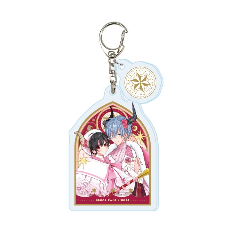 パーツ付きアクリルキーホルダー MeroMero cafe 01 カトウロカ(描き下ろしイラスト) (Acrylic Key Chain with Parts Mero Mero Cafe 01 Roca Kato (Original Illustration))