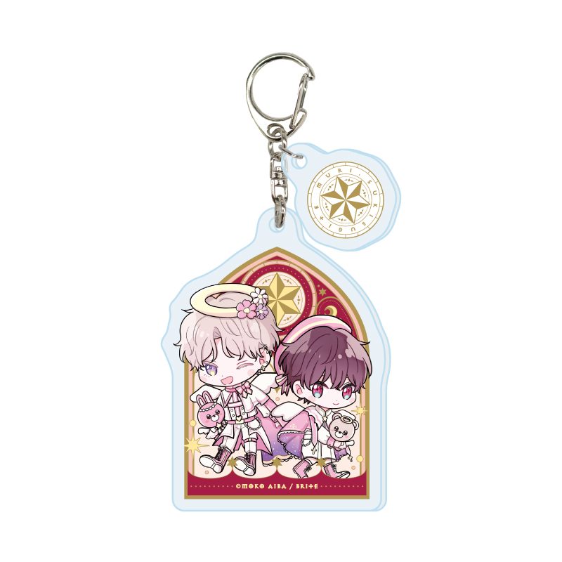 パーツ付きアクリルキーホルダー MeroMero cafe 04 愛葉もーこ(描き下ろしイラスト) (Acrylic Key Chain with Parts Mero Mero Cafe 04 Moko Aiba (Original Illustration))