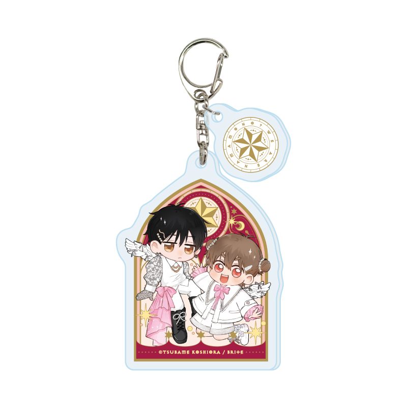パーツ付きアクリルキーホルダー MeroMero cafe 07 腰オラつばめ(描き下ろしイラスト) (Acrylic Key Chain with Parts Mero Mero Cafe 07 Tsubame Koshiora (Original Illustration))