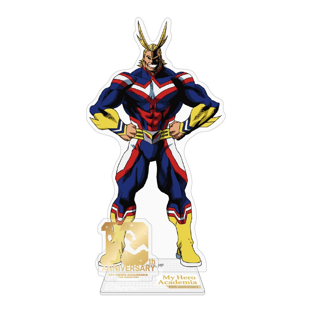 僕のヒーローアカデミア 10周年記念 アクリルスタンド オールマイト A ("My Hero Academia" 10th Anniversary Acrylic Stand All Might A)