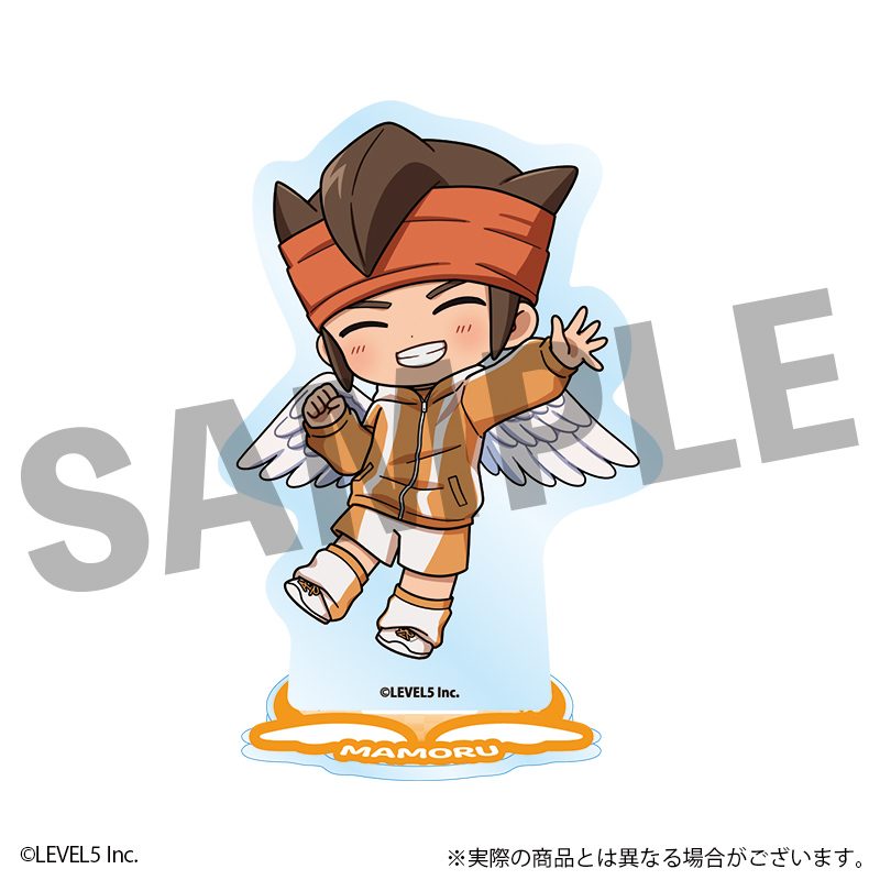 イナズマイレブン 英雄たちのヴィクトリーロード ミニキャラアクリルスタンド 円堂守 天使Ver. ("Inazuma Eleven: Victory Road" Mini Character Acrylic Stand Endo Mamoru Angel Ver.)