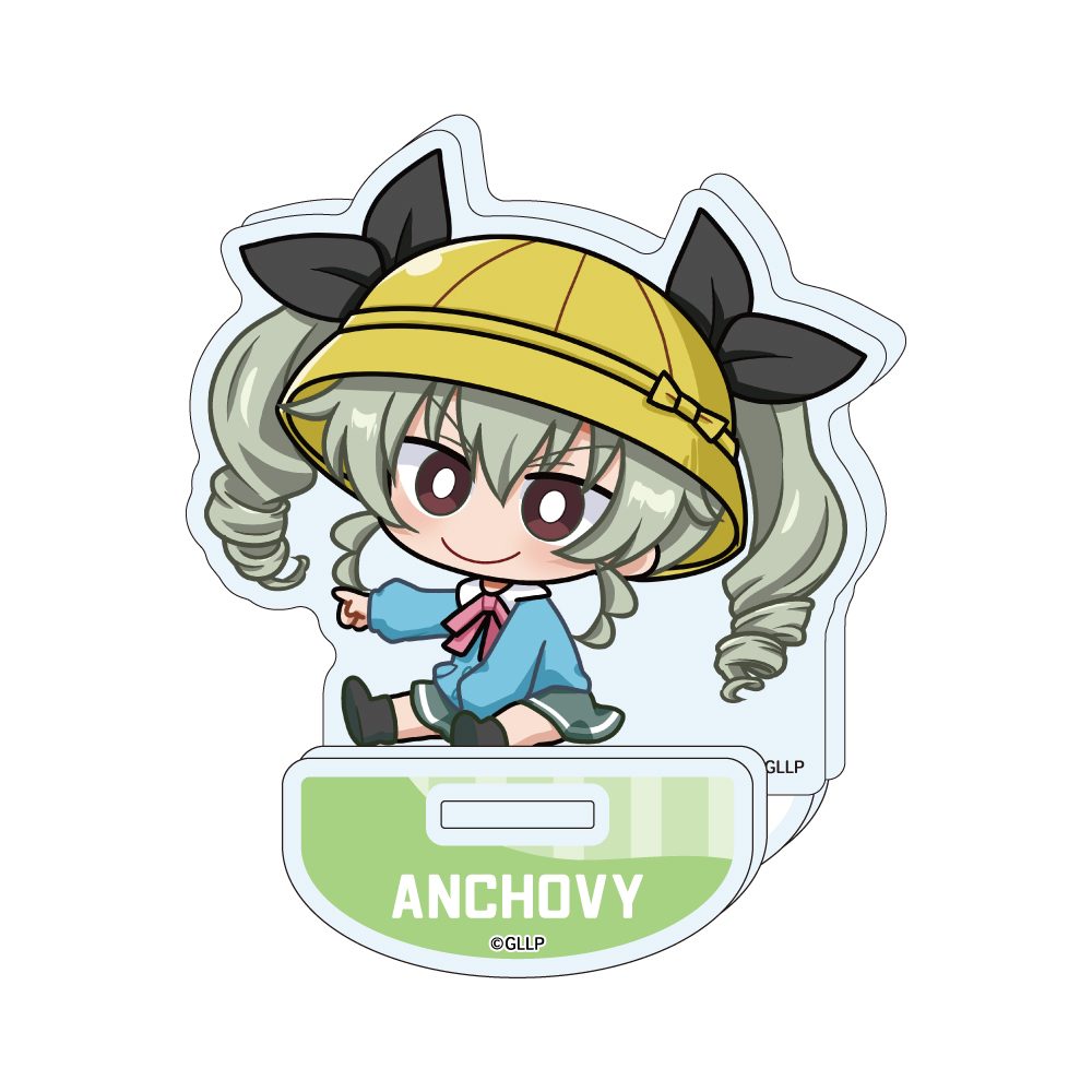ガールズ&パンツァー もっとらぶらぶ作戦です! MD ゆらゆらアクリルスタンド アンチョビ ("GIRLS und PANZER: Motto Love Love Sakusen Desu!" MD Yurayura Acrylic Stand Anchovy)