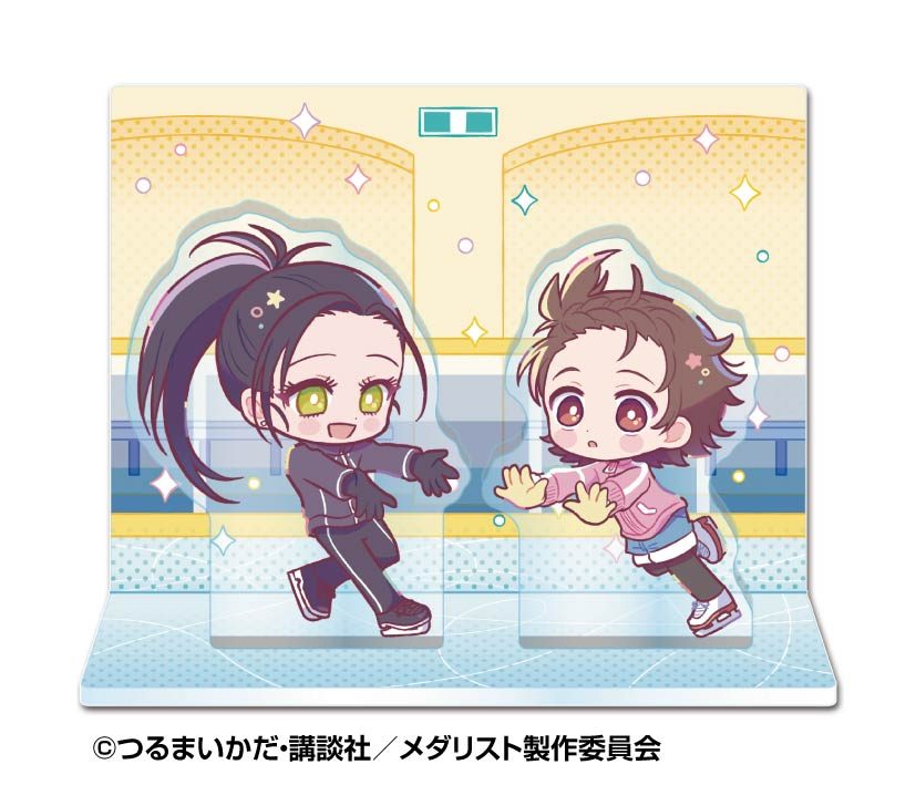メダリスト ジオラマアクリルスタンド 3 結束いのり&狼嵜光 ("Medalist" Diorama Acrylic Stand 3 Yuitsuka Inori & Kamisaki Hikaru)