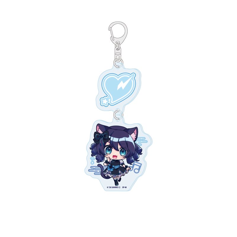 連結アクリルキーホルダー SHOW BY ROCK!! 11 シアン(ミニキャライラスト) (Linked Acrylic Key Chain "Show by Rock!!" 11 Cyan (Mini Character Illustration))