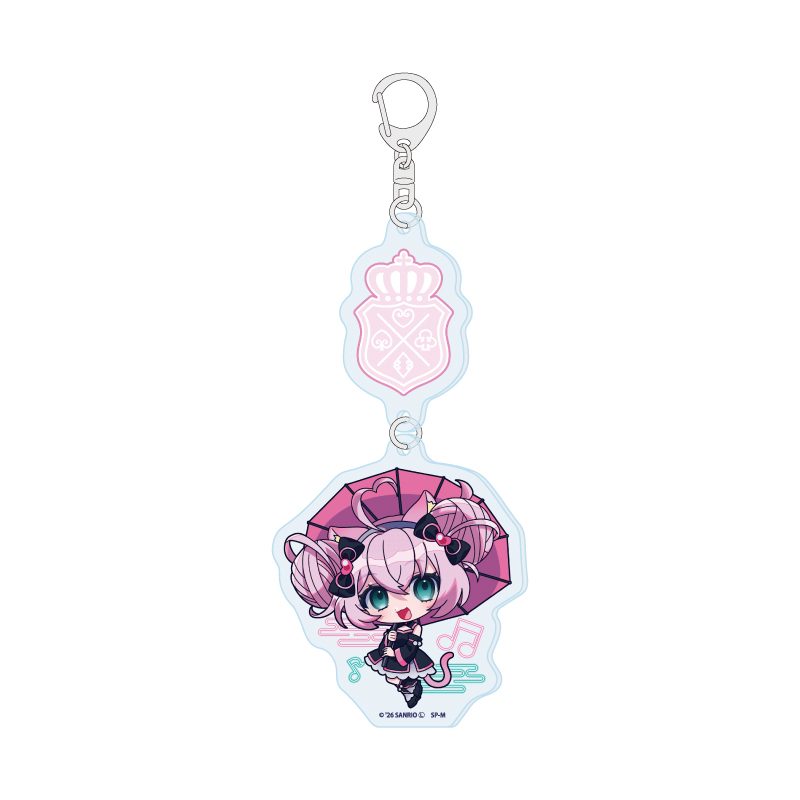 連結アクリルキーホルダー SHOW BY ROCK!! 15 ロージア(ミニキャライラスト) (Linked Acrylic Key Chain "Show by Rock!!" 15 Rosia (Mini Character Illustration))