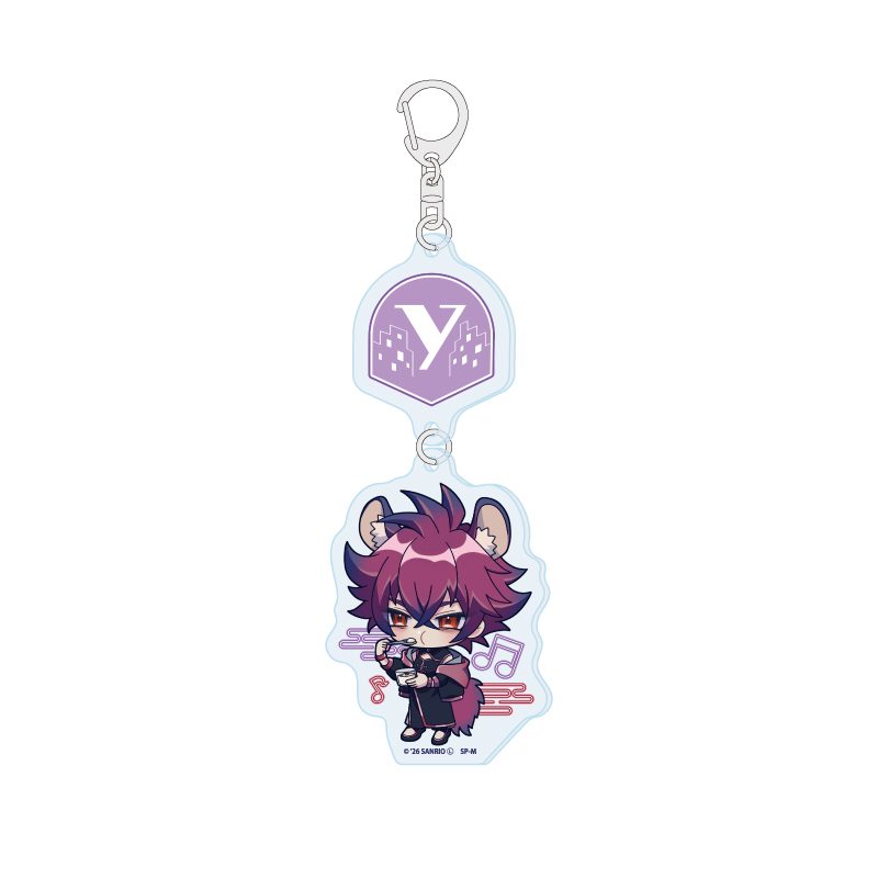 連結アクリルキーホルダー SHOW BY ROCK!! 19 リカオ(ミニキャライラスト) (Linked Acrylic Key Chain "Show by Rock!!" 19 Rikao (Mini Character Illustration))