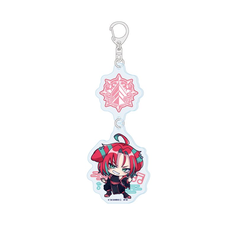 連結アクリルキーホルダー SHOW BY ROCK!! 24 151(ミニキャライラスト) (Linked Acrylic Key Chain "Show by Rock!!" 24 151 (Mini Character Illustration))