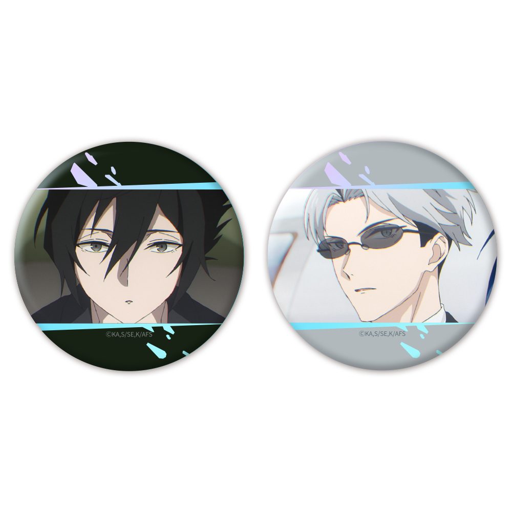 春夏秋冬代行者 春の舞 オーロラ缶バッジ2個セット 冬 ("Agents of the Four Seasons: Dance of Spring" Aurora Can Badge 2 Set Winter)
