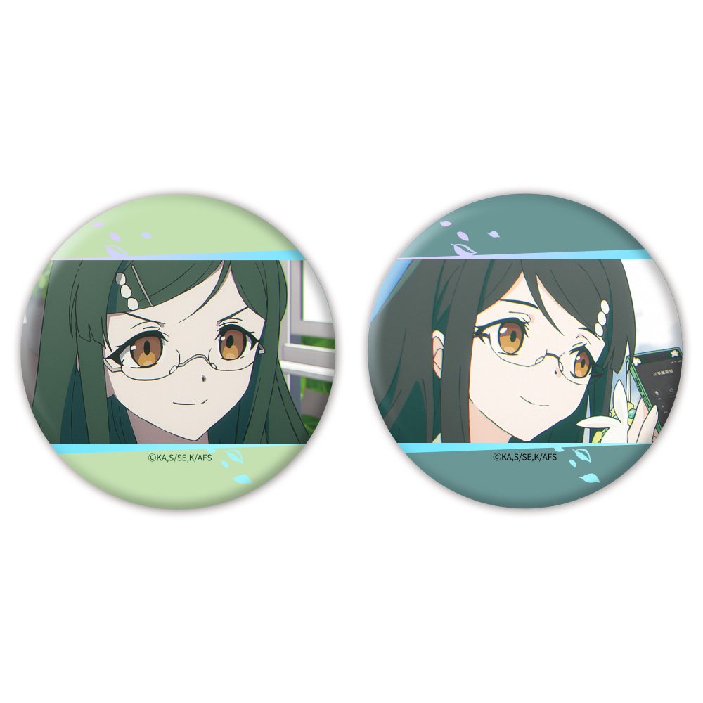 春夏秋冬代行者 春の舞 オーロラ缶バッジ2個セット 夏 ("Agents of the Four Seasons: Dance of Spring" Aurora Can Badge 2 Set Summer)