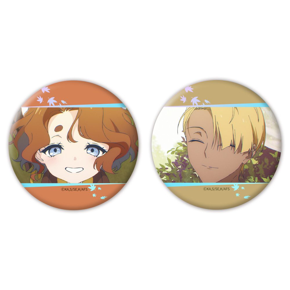 春夏秋冬代行者 春の舞 オーロラ缶バッジ2個セット 秋 ("Agents of the Four Seasons: Dance of Spring" Aurora Can Badge 2 Set Autumn)