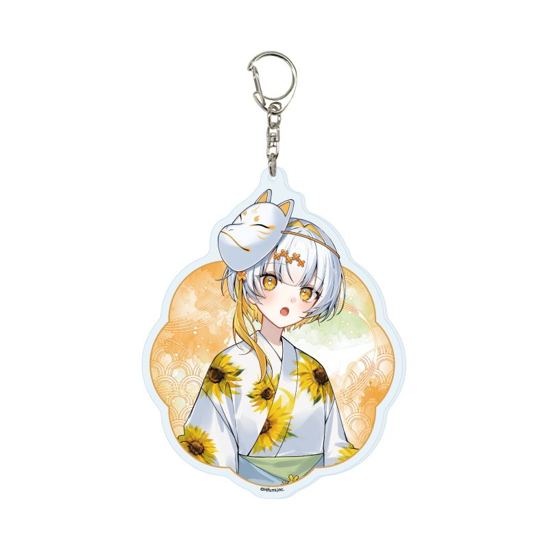 デカアクリルキーホルダー 藍月なくる 棗いつき 無來 ナツメイツキ 04 ナツメイツキ 浴衣Ver.(描き起こしイラスト) (Deka Acrylic Key Chain Nakuru Aitsuki & Itsuki Natsume & Nakuru & Natsume Itsuki 04 Natsume Itsuki Yukata Ver. (Original Illustration))