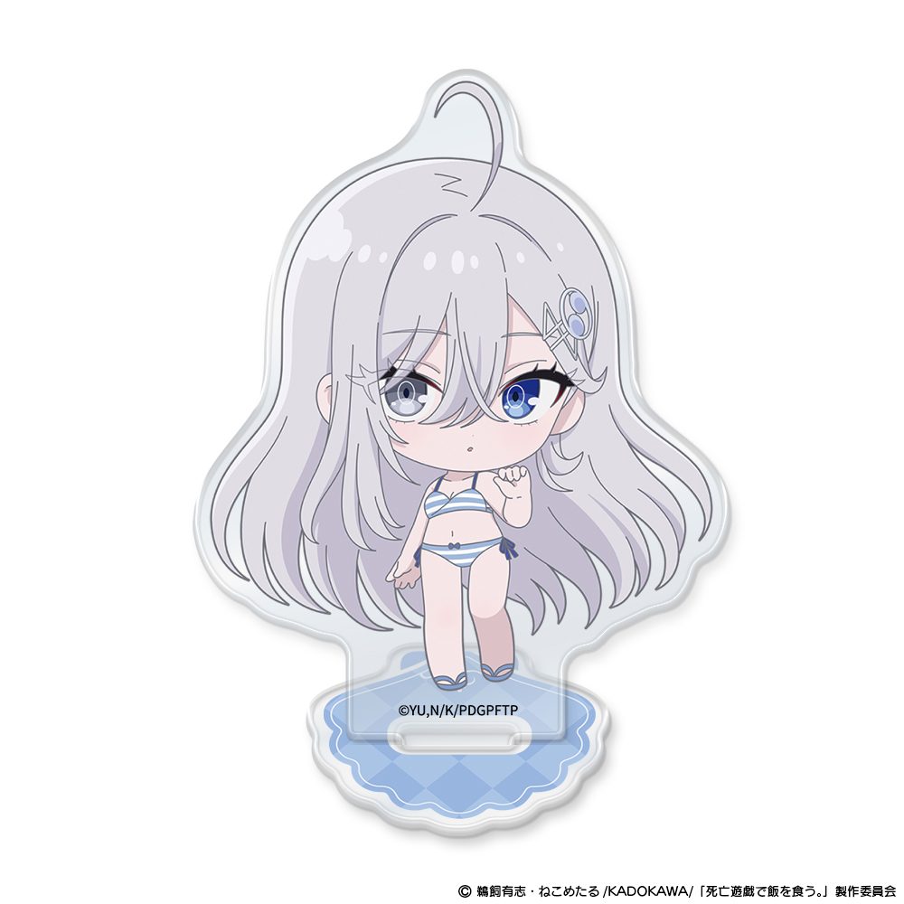 死亡遊戯で飯を食う。 ミニキャラアクリルキャラスタンド 幽鬼 CLOUDY BEACH Ver. ("Playing Death Games to Put Food on the Table" Mini Character Acrylic Chara Stand Yuki Cloudy Beach Ver.)